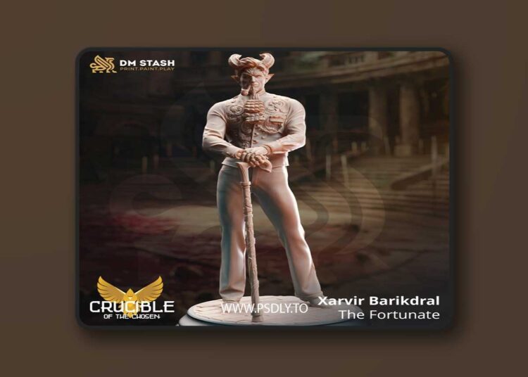 Xarvir Barikdral – The Fortunate – 3D Print Model 1 Xarvir Barikdral – The Fortunate – 3D Print Model