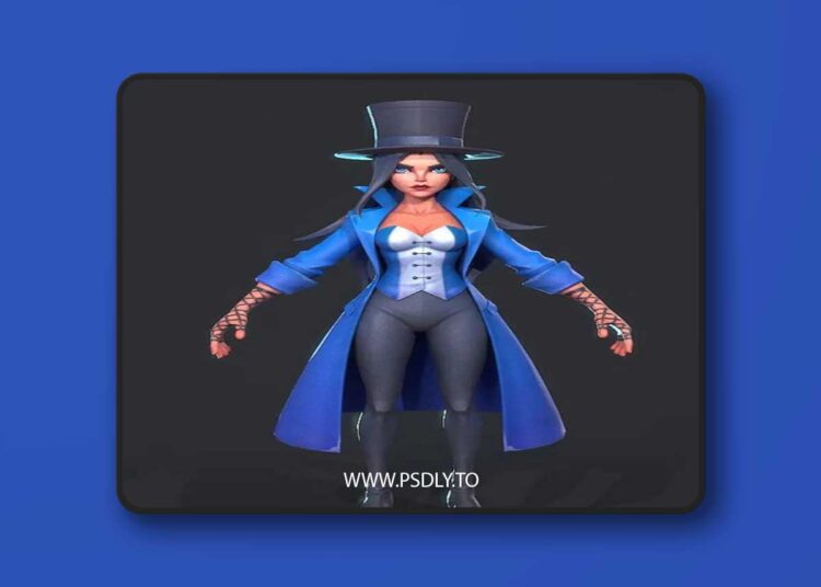 Zatanna Low-poly 3D Model 1 Zatanna Low-poly 3D Model