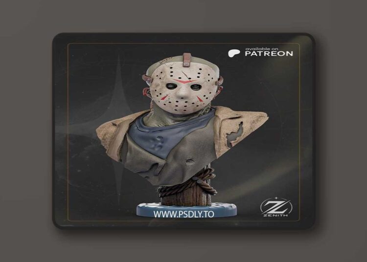 Zenith Studios – Jason Bust – 3D Print Model STL 1 Zenith Studios – Jason Bust – 3D Print Model STL