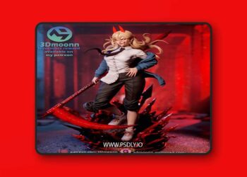 3Dmoonn – Chainsaw Man – Power – 3D Print Model STL