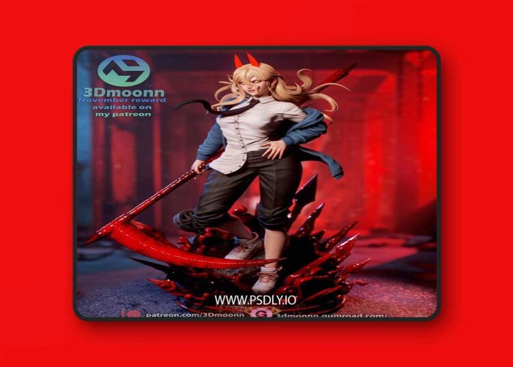 3Dmoonn – Chainsaw Man – Power – 3D Print Model STL 1 3Dmoonn – Chainsaw Man – Power – 3D Print Model STL