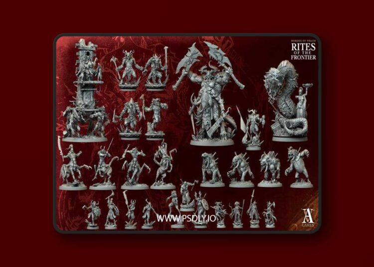 Archvillain Games – Hordes of Wrath – Rites of the Frontier – Bundle – 3D Print Model 1 Archvillain Games – Hordes of Wrath – Rites of the Frontier – Bundle – 3D Print Model