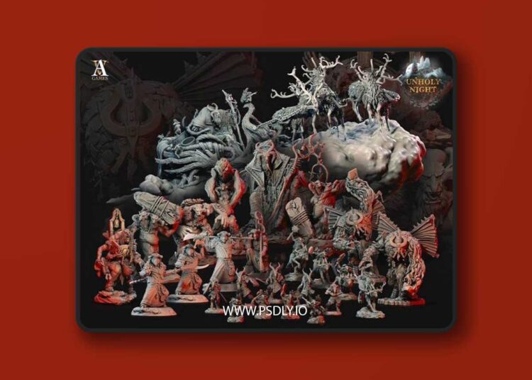 Archvillain Games – The Unholy Night Bundle – 3D Print Model 1 Archvillain Games – The Unholy Night Bundle – 3D Print Model
