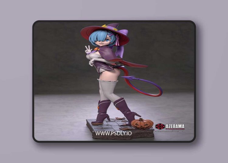 Azerama – Spooky Rem – 3D Print Model 1 Azerama – Spooky Rem – 3D Print Model