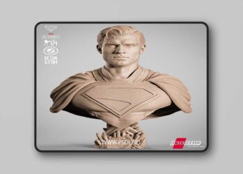 B3DSERK – James Gunn Superman Portrait Bust – 3D Print Model