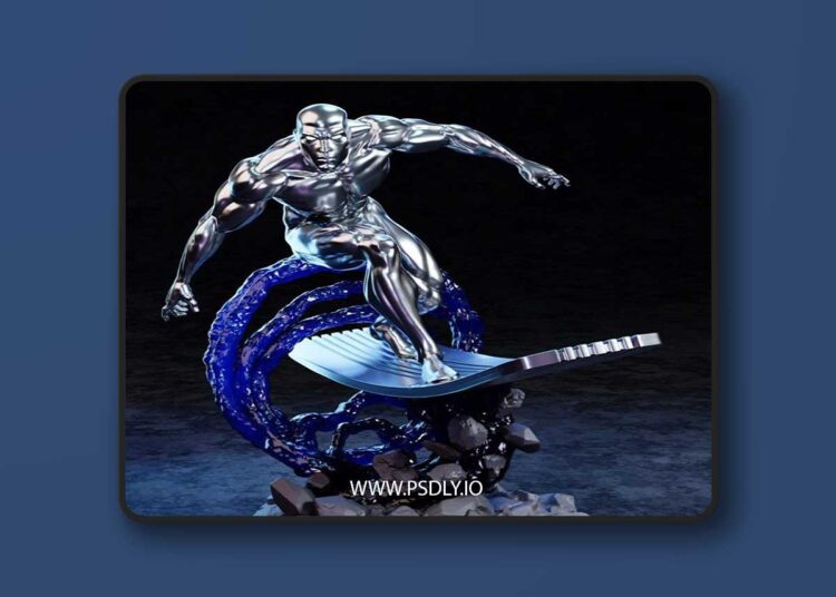 BrunoArt3D – Silver Surfer – 3D Print Model STL 1 BrunoArt3D – Silver Surfer – 3D Print Model STL