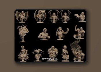 CA 3D Studios – Busts Release November 2025 – 3D Print Model STL