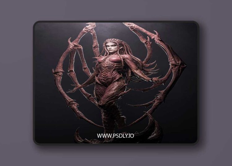 CA 3D Studios – Kerrigan – 3D Print Model STL 1 CA 3D Studios – Kerrigan – 3D Print Model STL
