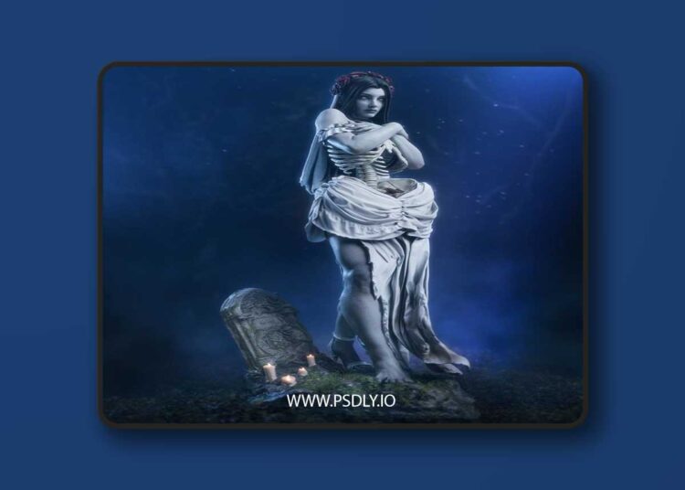 CA 3D Studios – Undead Bride – 3D Print Model STL 1 CA 3D Studios – Undead Bride – 3D Print Model STL