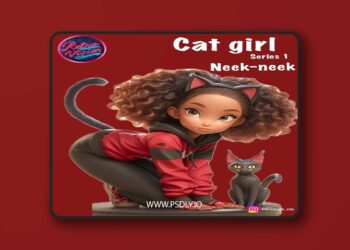Cat Girl Neek Neek – Series 1 – 3D Print Model