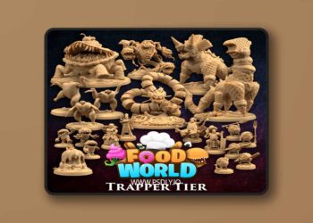 Dragon Trapper’s Lodge – Food World – Trapper Tier – 3D Print Model