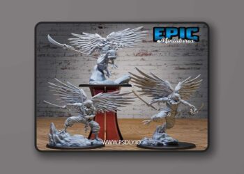 Epic Miniatures – Tengu Bird Folk Lord Set – 3D Print Model STL
