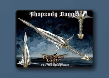 Fantasy Rhapsody Dagger Baldurs Gate 3 3D print Model