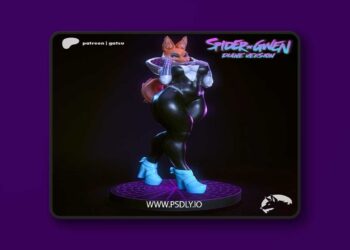 Gatsu Studios – Spider Gwen Furry – 3D Print Model STL