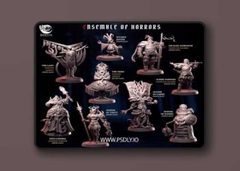 Goetia Miniatures – Ensemble of Horrors – 3D Print Model