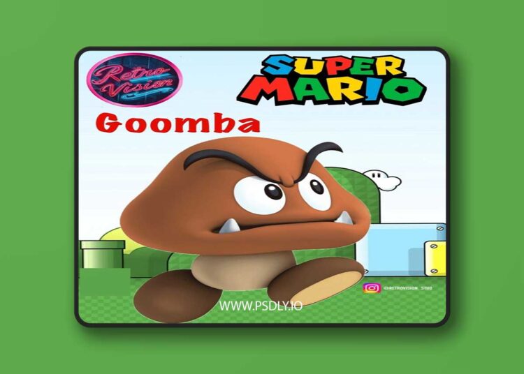 Goomba – 3D Print Model 1 Goomba – 3D Print Model