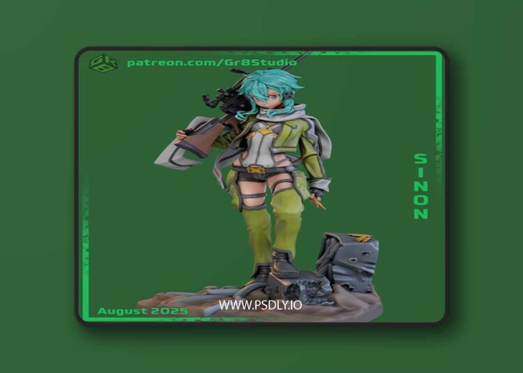 Gr8Tech – Sword Art Online – Sinon – 3D Print Model STL 1 Gr8Tech – Sword Art Online – Sinon – 3D Print Model STL