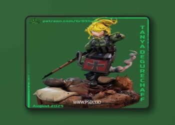 Gr8Tech – Youjo Senki – Tanya von Degurechaff – 3D Print Model STL