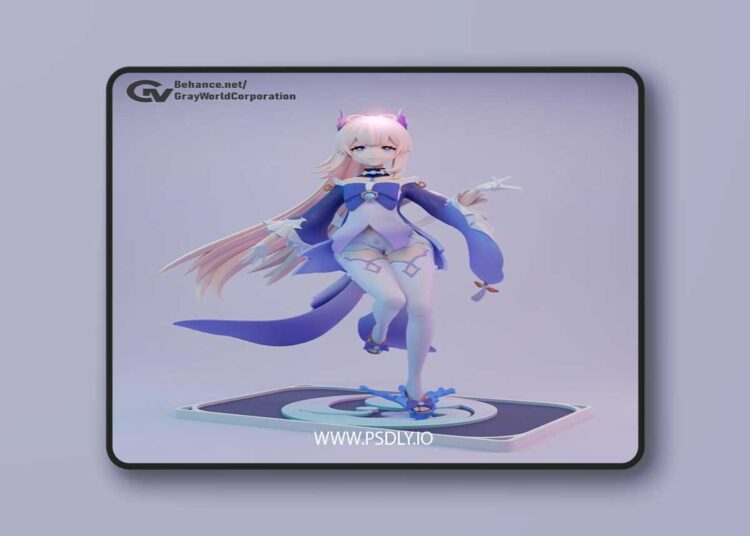 Gray World Corp – Sangonomiya Kokomi. Genshin Impact – 3D Print Model STL 1 Gray World Corp – Sangonomiya Kokomi. Genshin Impact – 3D Print Model STL