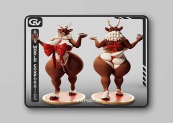 Gray World Corporation – Furry Deer 2 – 3D Print Model STL