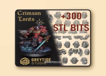GreyTide Studio – Crimson Lords Pack – 3D Print Model STL