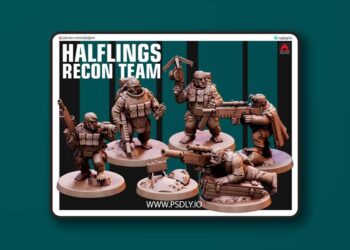 Halflings Recon Team – 3D Print Model