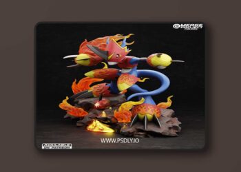 Merge Project Figures – Digimon – Flamedramon – 3D Print Model