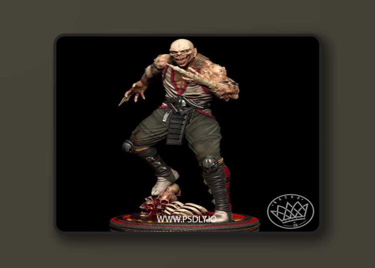 Nacho CG – Fan Art – Baraka from MK Statue – 3D Print Model STL 1 Nacho CG – Fan Art – Baraka from MK Statue – 3D Print Model STL