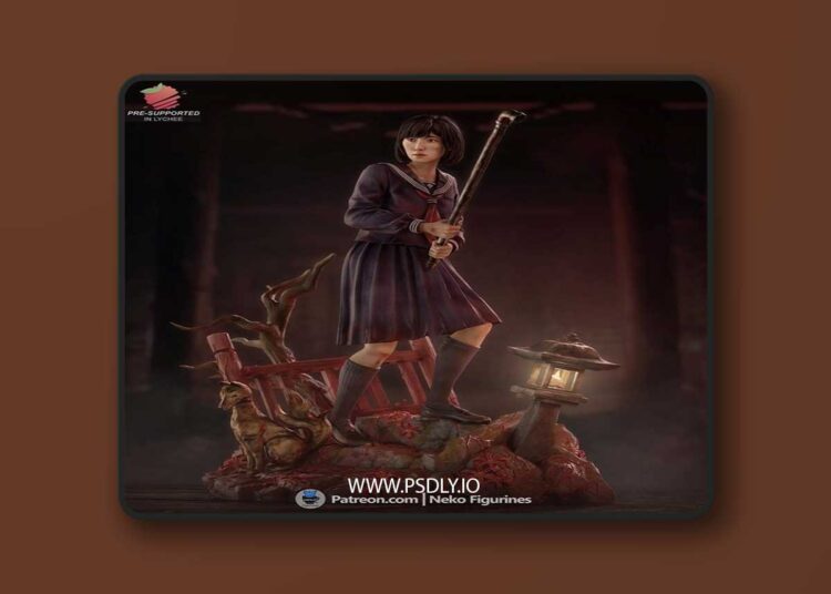 Neko Figurines – Silent Hill F – Hinako – 3D Print Model STL 1 Neko Figurines – Silent Hill F – Hinako – 3D Print Model STL