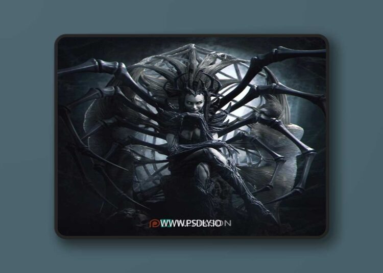 Nerikson – Spider Queen – 3D Print Model STL 1 Nerikson – Spider Queen – 3D Print Model STL