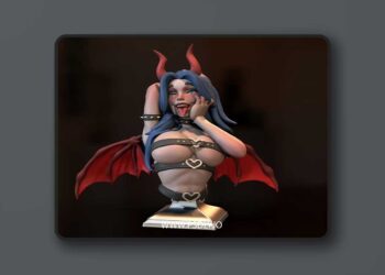 Succubus Bust – 3D Print Model STL