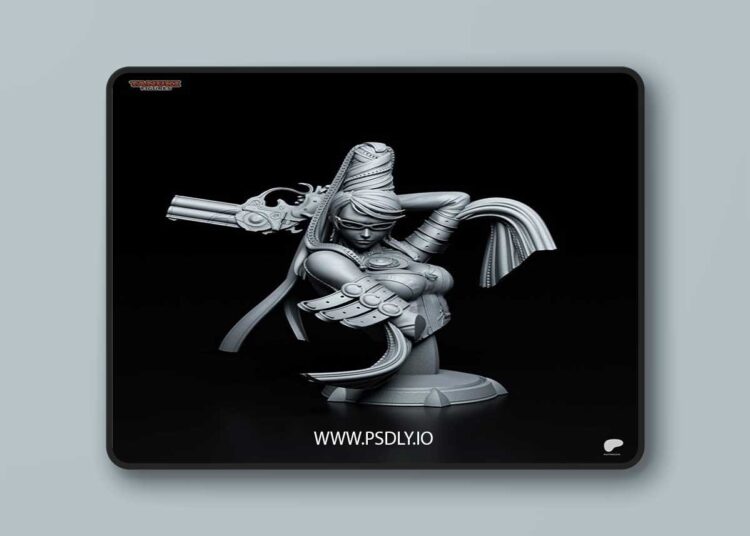 Tanuki Figures – Bayonetta Bust – 3D Print Model STL 1 Tanuki Figures – Bayonetta Bust – 3D Print Model STL