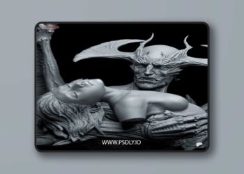 Tanuki Figures – DevilMan Bust – 3D Print Model