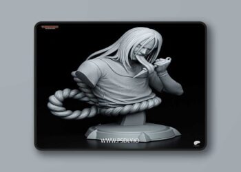 Tanuki Figures – Orochimaru Bust – 3D Print Model STL