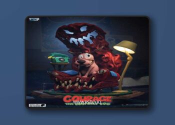 Toon Studios – Courage The Cowardly Dog – 3D Print Model STL