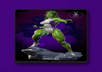 Yan H – She Hulk – 3D Print Model STL