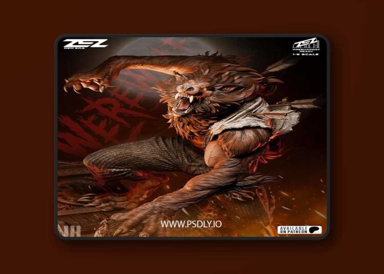 ZEZ Studio – Warewolf Statue and Bust – 3D Print Model STL 1 ZEZ Studio – Warewolf Statue and Bust – 3D Print Model STL 1