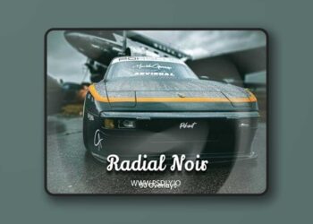 50 Radial Noir Overlays