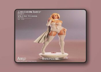 Abe3D – Emma Frost White Queen – 3D Print Model STL