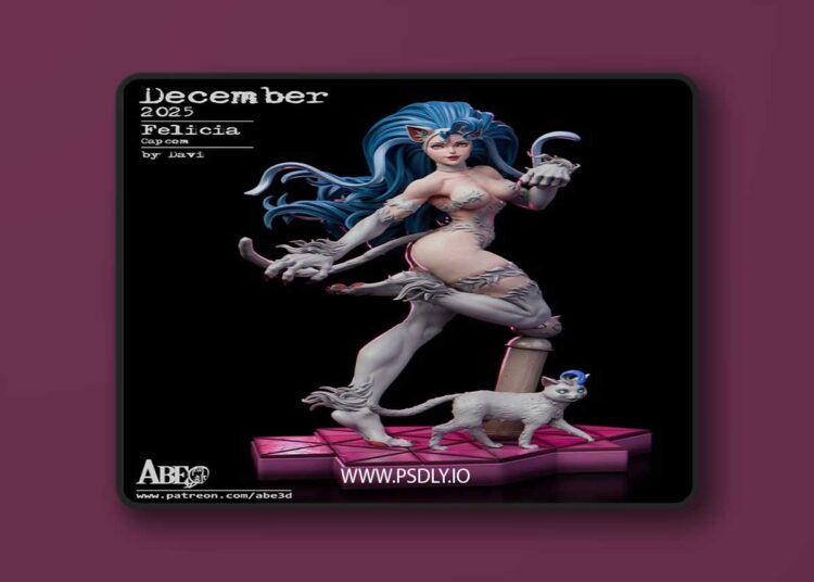 Abe3D – Felicia – 3D Print Model STL 1 Abe3D – Felicia – 3D Print Model STL