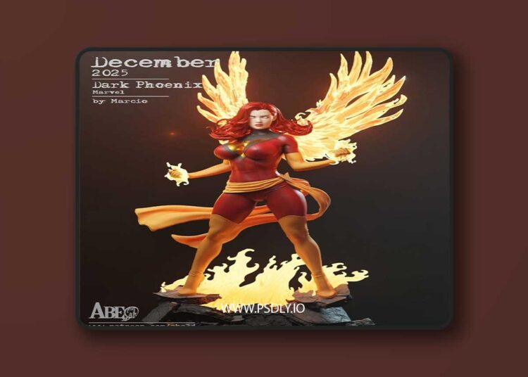Abe3D – Jean Grey Dark Phoenix – 3D Print Model STL 1 Abe3D – Jean Grey Dark Phoenix – 3D Print Model STL