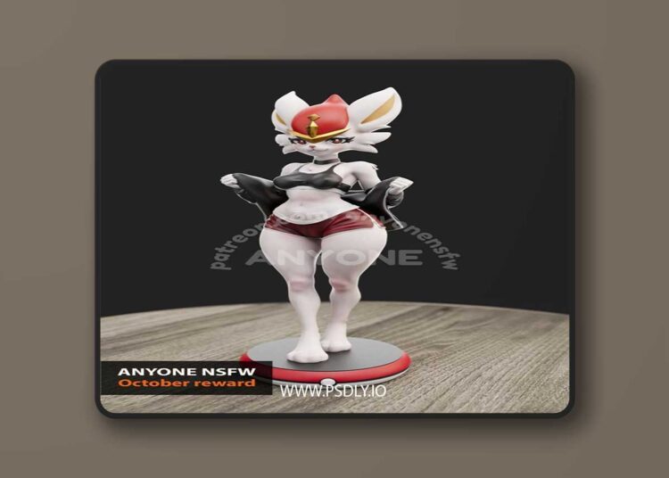 AnyoneNSFW – Cinderace – 3D Print Model STL 1 AnyoneNSFW – Cinderace – 3D Print Model STL