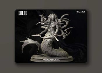 BS Sculpt Bulat – The Lady Naga – 3D Print Model STL