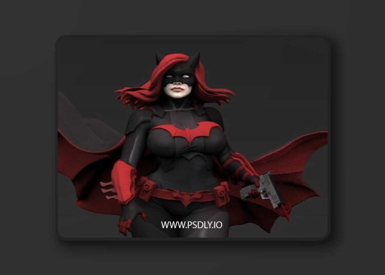 CG Pyro Digital Artist – Batwoman from Batman – 3D Print Model STL 1 CG Pyro Digital Artist – Batwoman from Batman – 3D Print Model STL