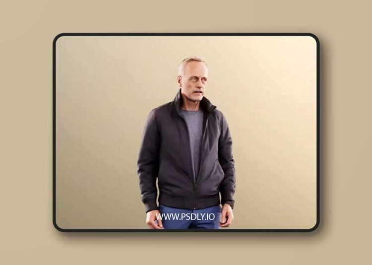 Casual Man Taking Step 3D Model 1 Casual Man Taking Step 3D Model