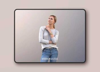 Casual Woman Standing low poly 3d model