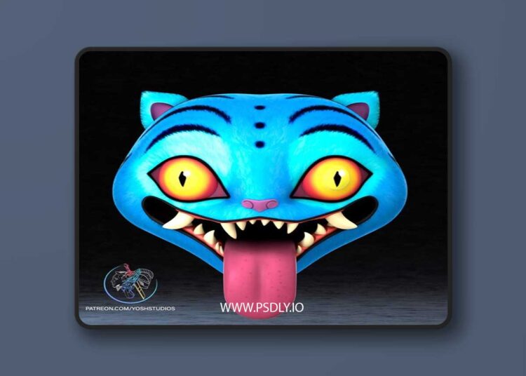 Derpy Tiger Kpop Demon Hunter Mask – 3D Print Model STL 1 Derpy Tiger Kpop Demon Hunter Mask – 3D Print Model STL