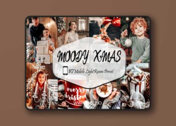 Filtergrade - Moody Xmas Lightroom Presets ,Action and ACR