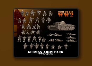 Join or Die WW2 – German Army Pack – 3D Print Model