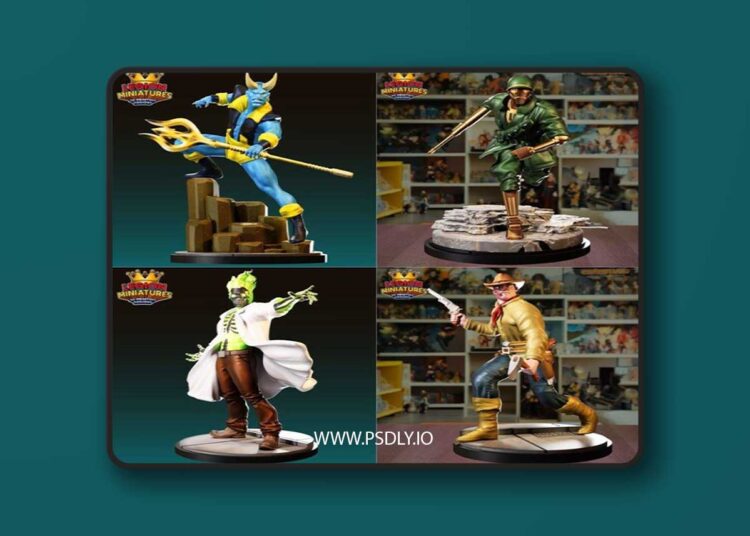 Legion Miniatures – Pack 8M – 3D Print Model STL 1 Legion Miniatures – Pack 8M – 3D Print Model STL